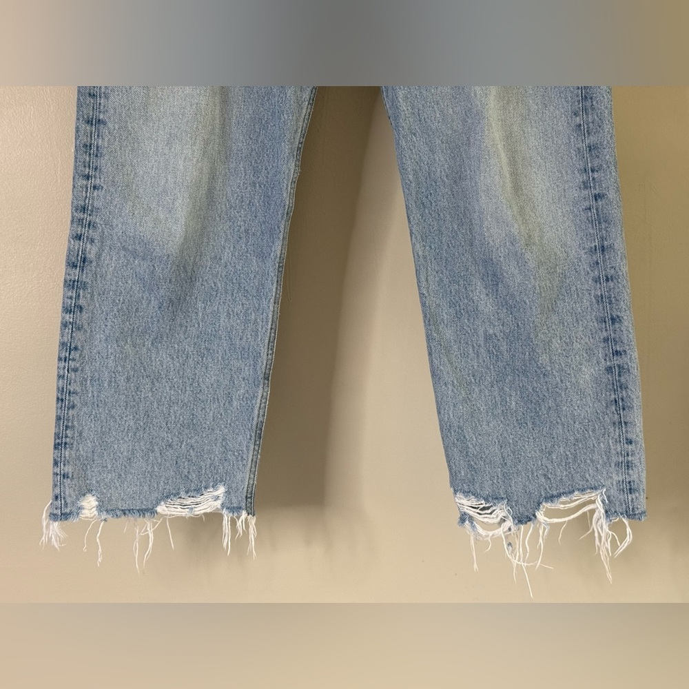 AGOLDE Women's 90’s Crop Light Blue Jeans size 29 - Picture 8 of 16